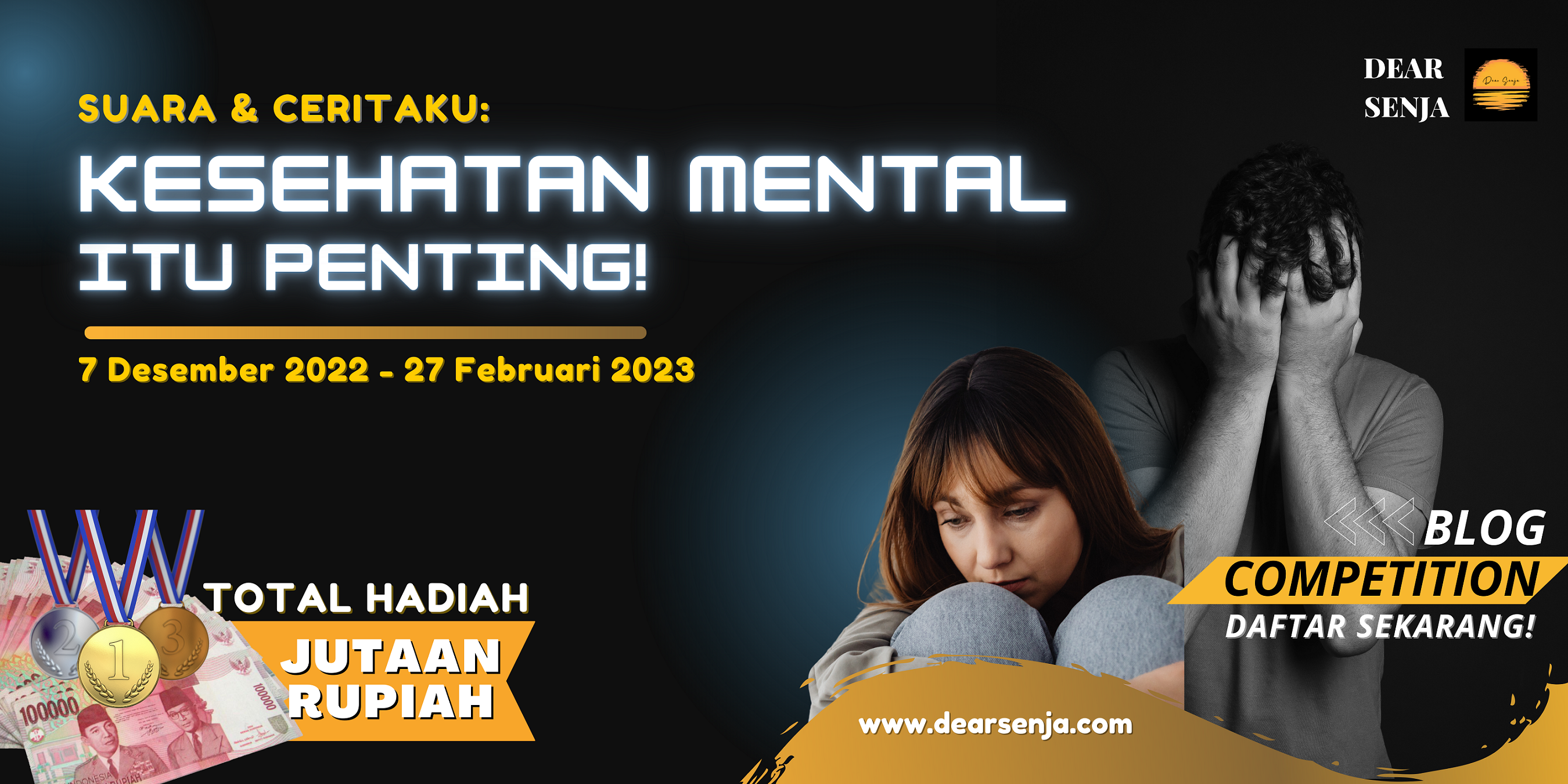 Total Hadiah Jutaan Rupiah! Ikuti Dear Senja Blog Competition 2023-Web Banner-Perpanjangan periode